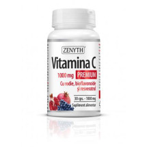 Vitamina C Premium RODIE si Bioflavonoide, 1000 mg x 60 capsule, Zenyth 