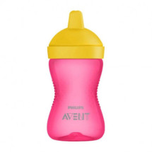 Avent Cana cu tetina dura (+18luni), 300 ml, pentru fete