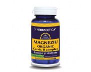 Magneziu organic cu vit. B complex x 60 caps. Herbagetica