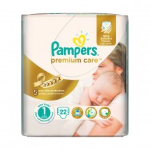 Pampers nr.1 Premium Care Newborn 2-5 kg x 22 buc