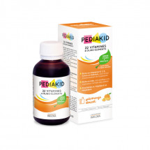 Pediakid 22 - Vitamine si Oligoelemente sirop cu gust de portocale, 125 ml