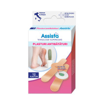Plasturi antibataturi cu acid salicilic, 12 bucati, ASSISTA