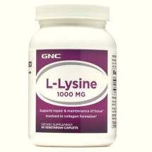 GNC L-Lysine 1000 mg, 90 capsule