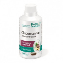 Glucomannan fibre pentru slabit,  90 capsule, Rotta Natura