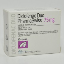 Diclofenac Duo Pharm.75mg, 3 blistere x 10 capsule elib.prel