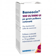  Baneocin 250 UI / 5000 UI pe gram x 1 tub x 5 g ung.