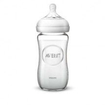 Avent Biberon Natural Sticla Ultra Soft SCF053/17, 240 ml 