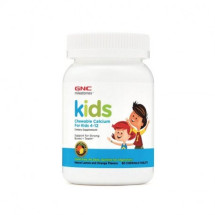 GNC KIDS Calciu masticabil pentru copii 4-12 ani, 60 tablete gumate