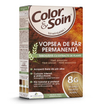 Vopsea de par blond nisipiu auriu 8G, Color&Soin