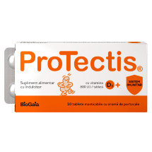 ProTectis cu Vitamina D3 800 UI si aroma de portocale X 10 tablete masticabile