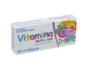Vitamina C + D + ZINC pt. copii x 20 compr. masticabile