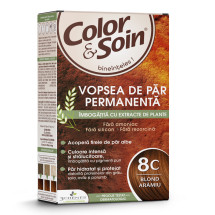 Vopsea de par blond aramiu 8C, Color&Soin