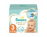 Pampers Scutece Premium Care marimea 3, 6-10 kg, 120 bucati