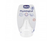 CHICCO Physiologic tetina silicon x 2 buc, 4+, 81628-7