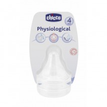 CHICCO Physiologic tetina silicon x 2 buc, 4+, 81628-7