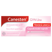 Canesten GYN Uno 500 mg capsula moale vaginala, Clotrimazol