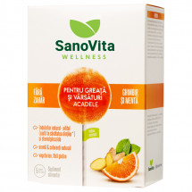 SANOVITA WELLNESS Acadele pentru greata si varsaturi fara zahar X 5 buc