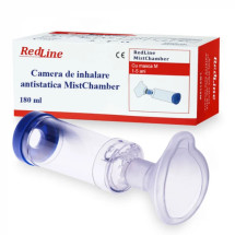 Camera de inhalare Mistchamber cu masca 1-5 ani, RED LINE