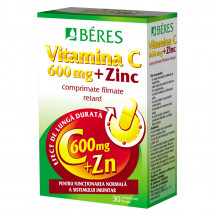 Beres Vitamina C 600mg + Zn X 30 comprimate filmate