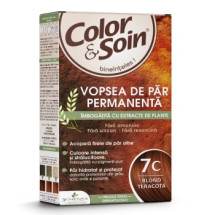 Vopsea de par blond teracota 7C, Color&Soin