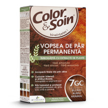 Vopsea de par blond auriu roscat 7 GC, Color&Soin