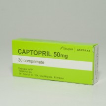 Captopril 50 mg, 30 comprimate T
