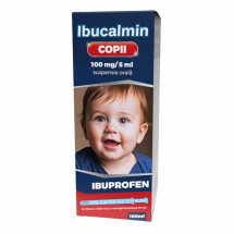 Ibucalmin copii 100 mg/5 ml, suspensie orala
