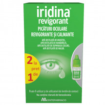 Iridina revigorant picaturi pentru ochi rosii si iritati 10 ml 1+1 CADOU