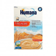 HUMANA 5 Cereale cu Lapte si Biscuiti 200g
