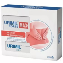 Urimil Forte Max, 30 capsule + 50% reducere Urimil gel, 5 mg, NATURPHARMA
