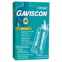 Gaviscon mentol X 12 plicuri X 10 ml suspensie orala in plic