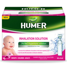 HUMER sol hipertonica inhalator 3%, 30x4ml