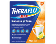 Theraflu Max Raceala si Tuse 1000 mg / 12,2 mg / 200 mg x 10