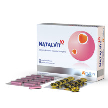 Natalvit IQ X 30 comprimate filmate + 30 capsule gelatinoase
