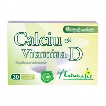 Naturalis Calciu si Vitamina D, 30 comprimate filmate