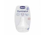 CHICCO Physiologic tetina silicon x 2 buc,flux reglabil, 2+ sistem avansat anticolici,20833-7