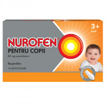Nurofen pentru copii 60 mg x 10 supozitoare
