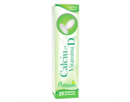 Calciu cu Vitamina D Naturalis, 20 comprimate efervescente