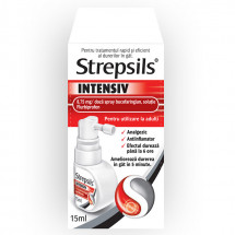 Strepsils Intensiv 8,75 m /doza X 15 ml solutie spray bucofaringian