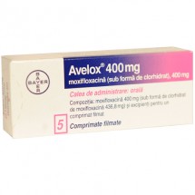 Avelox 400 mg x 5 compr.film.