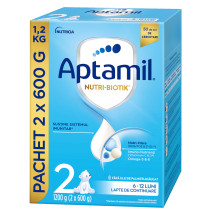 NUTRI-BIOTIK 2, 6-12 luni, 1200 g, Aptamil