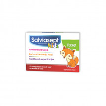 Zdrovit Salviasept Kids tuse, 12 comprimate moi de supt