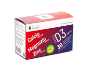 Ca1200mgMg300mgZn20mg+Vitamina D3 2000UI x 30plicuri