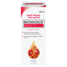 Bronhoklir sirop tuse uscata, 200 ml, Stada