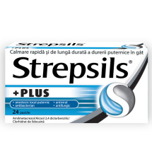  Strepsils plus X 24 pastile