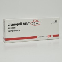 Lisinopril Antibiotice 20mg, 3 blistere x 10 comprimate