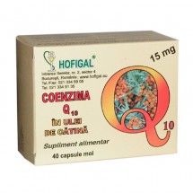 Hofigal Coenzima Q10 15 mg in ulei de catina x 40 cps moi