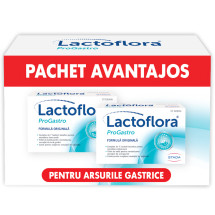 Lactoflora ProGastro X 10 tablete pachet avantajos