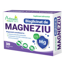 Bisglicinat de magneziu, 30 comprimate filmate, NATURALIS