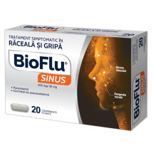 Bioflu Sinus 500 mg/30 mg X 20 comprimate filmate
